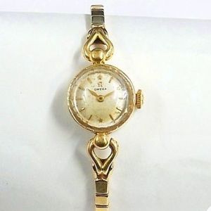 Vintage 14K Omega Wristwatch, Works (Pro Rehab)